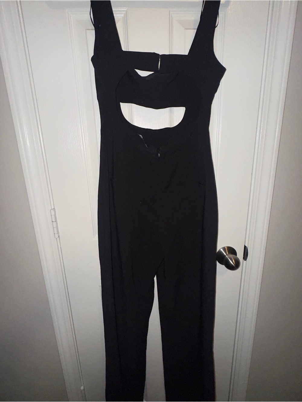 Zara Black Cutout Wide-Leg Jumpsuit - Picture 6 of 7